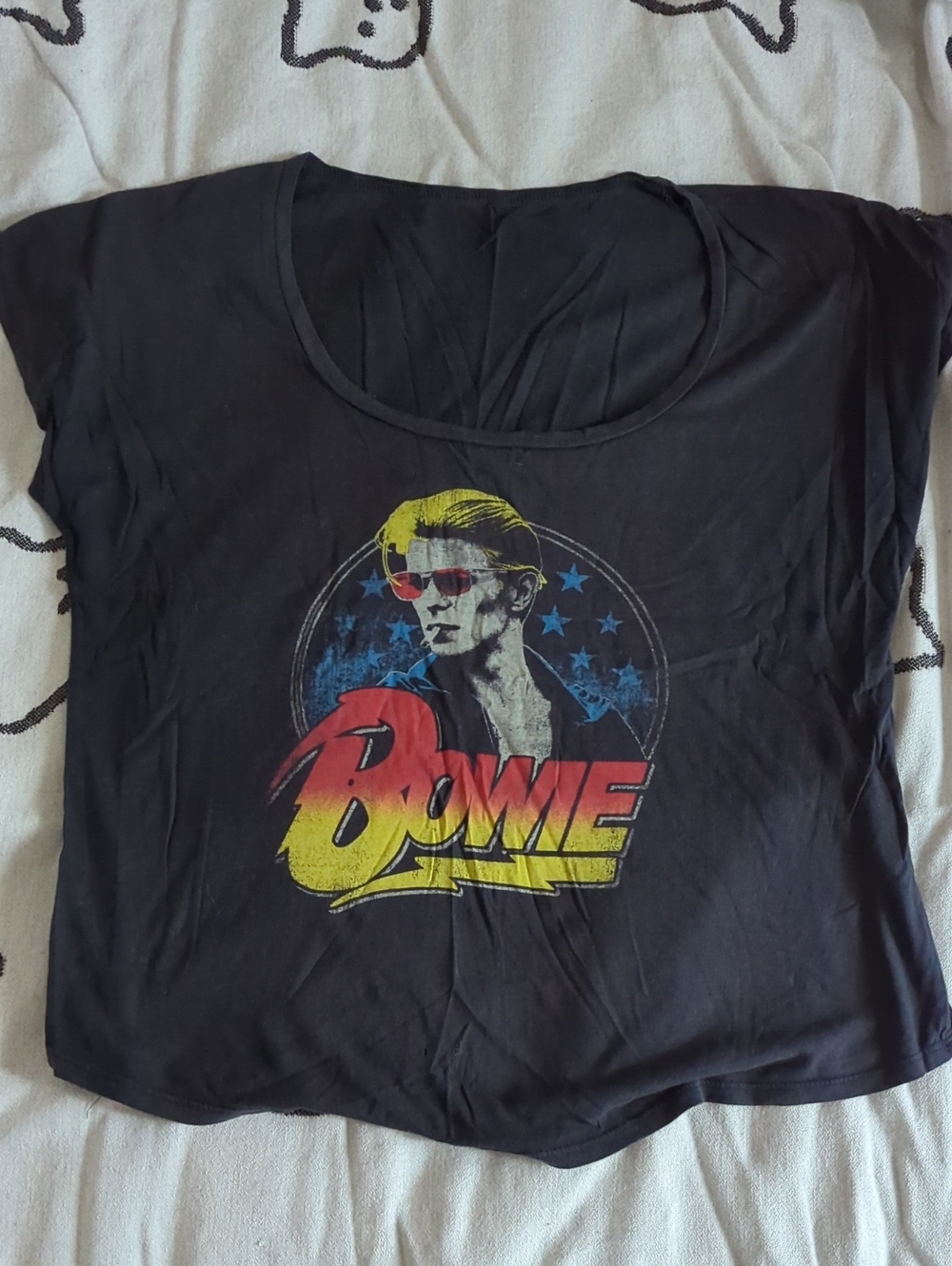 Black Graphic David Bowie Women’s Tee